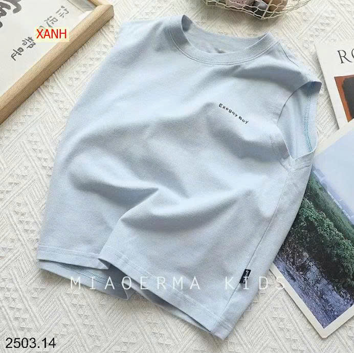 26HA2503.14 - SET 2 ÁO SÁT NÁCH COTTON CHO BÉ
