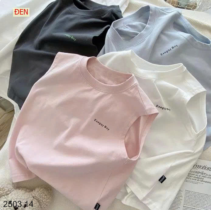 26HA2503.14 - SET 2 ÁO SÁT NÁCH COTTON CHO BÉ