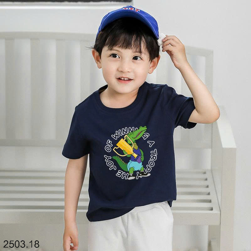 26HA2503.18 - ÁO PHÔNG COTTON BÉ TRAI SIZE ĐẠI