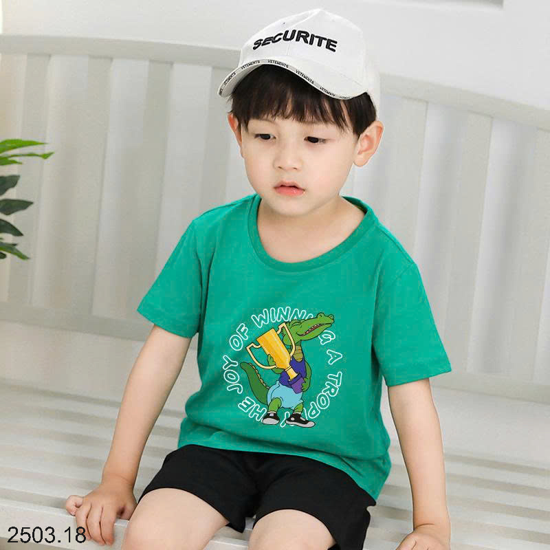 26HA2503.18 - ÁO PHÔNG COTTON BÉ TRAI SIZE ĐẠI