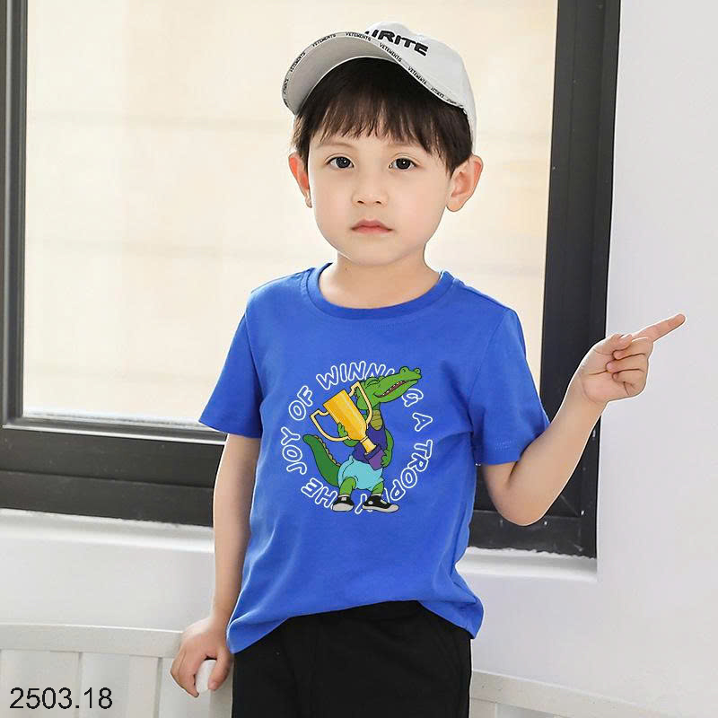 26HA2503.18 - ÁO PHÔNG COTTON BÉ TRAI SIZE ĐẠI