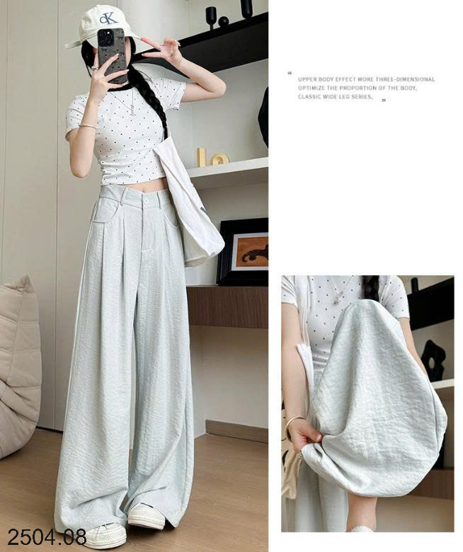 26HA2504.08 - QUẦN ỐNG ĐỨNG DÁNG XUÔNG CHO NỮ
