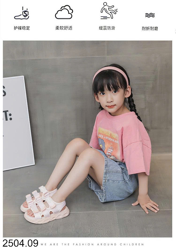 26HA2504.09 - SANDAL BÉ GÁI