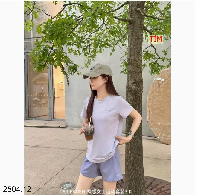 26HA2504.12 - BỘ THỂ THAO LỤA BĂNG CAILEKUEN