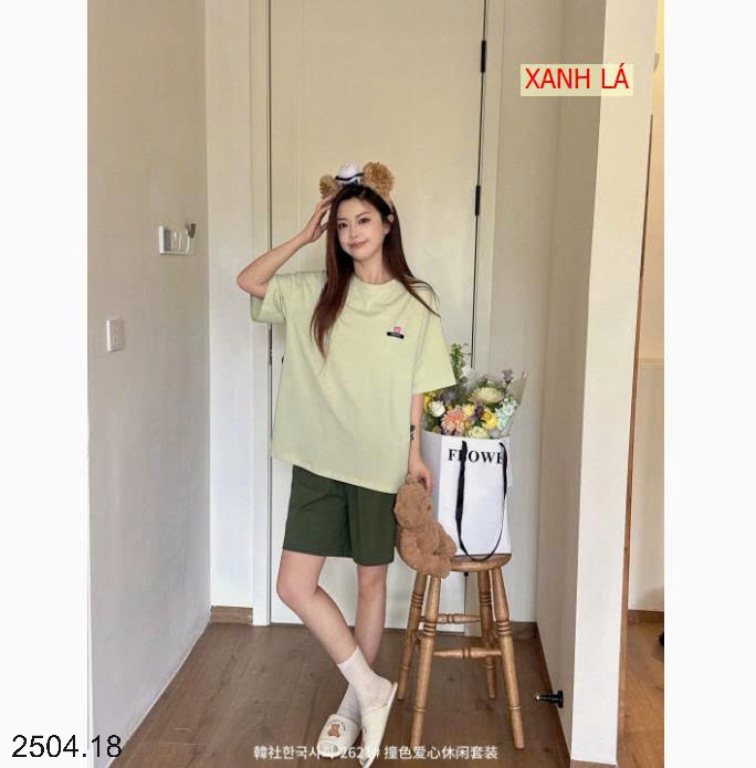 26HA2504.18 - BỘ COTTON MẶC NHÀ HÀN QUỐC CHO NỮ