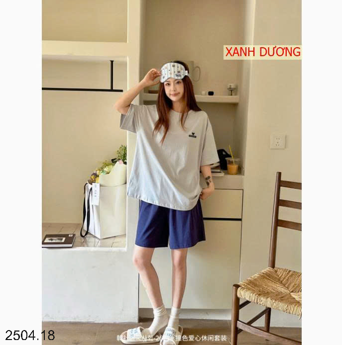 26HA2504.18 - BỘ COTTON MẶC NHÀ HÀN QUỐC CHO NỮ