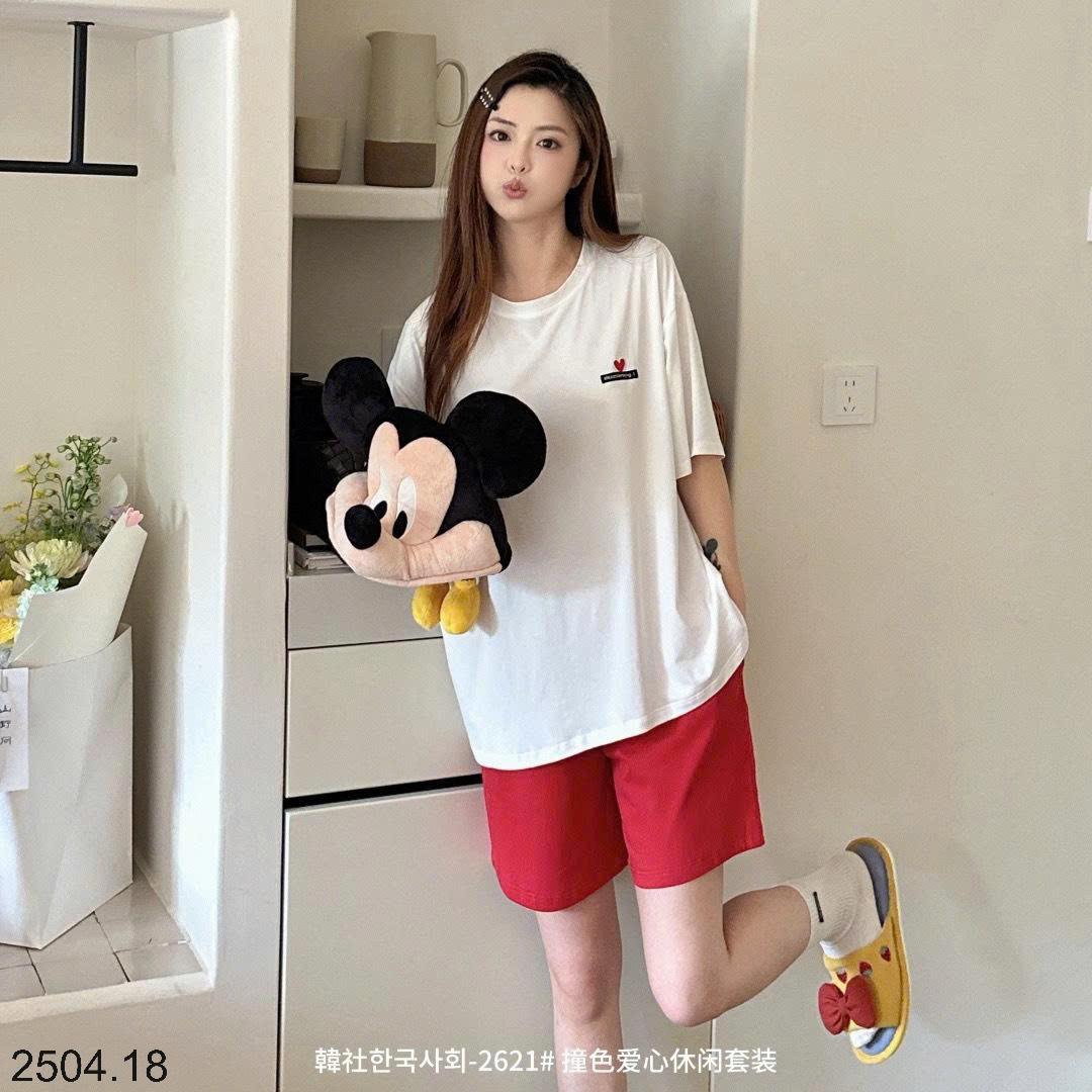26HA2504.18 - BỘ COTTON MẶC NHÀ HÀN QUỐC CHO NỮ