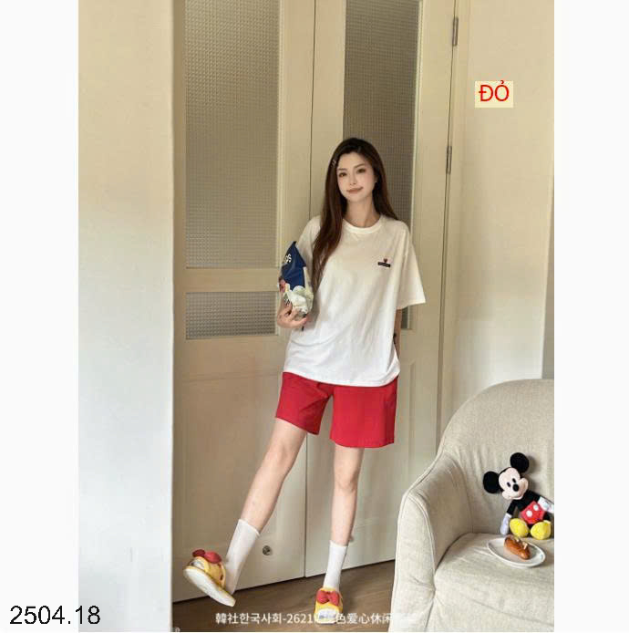 26HA2504.18 - BỘ COTTON MẶC NHÀ HÀN QUỐC CHO NỮ