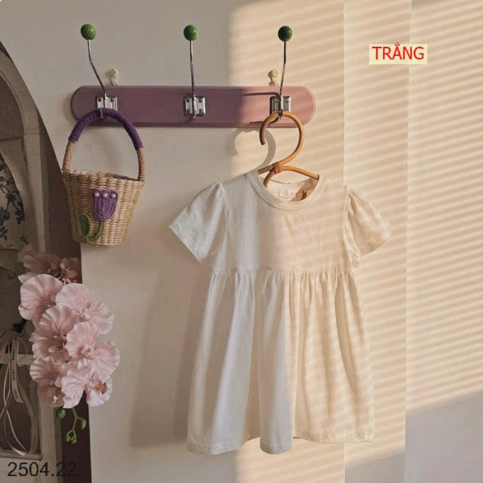 26HA2504.22 - VÁY COTTON MỀM MÁT BÉ GÁI
