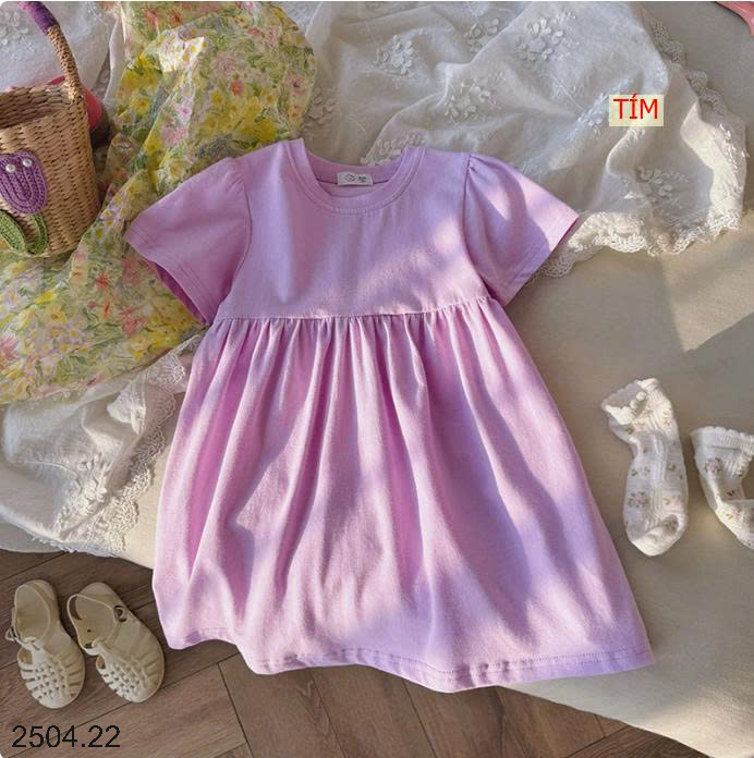 26HA2504.22 - VÁY COTTON MỀM MÁT BÉ GÁI