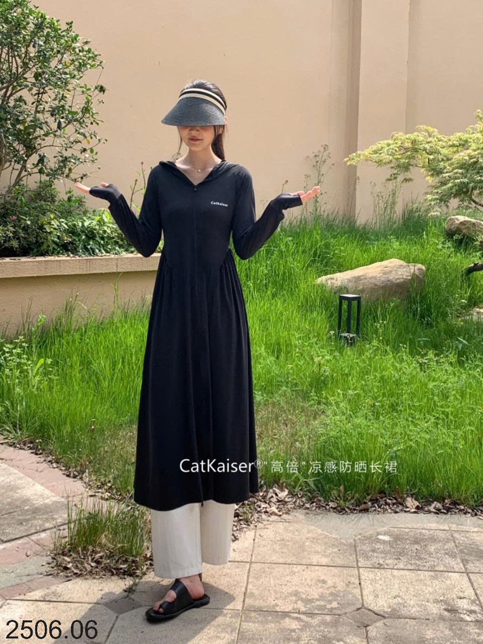 26HA2506.06 - ÁO CHỐNG NẮNG DÁNG DÀI CATKAISER