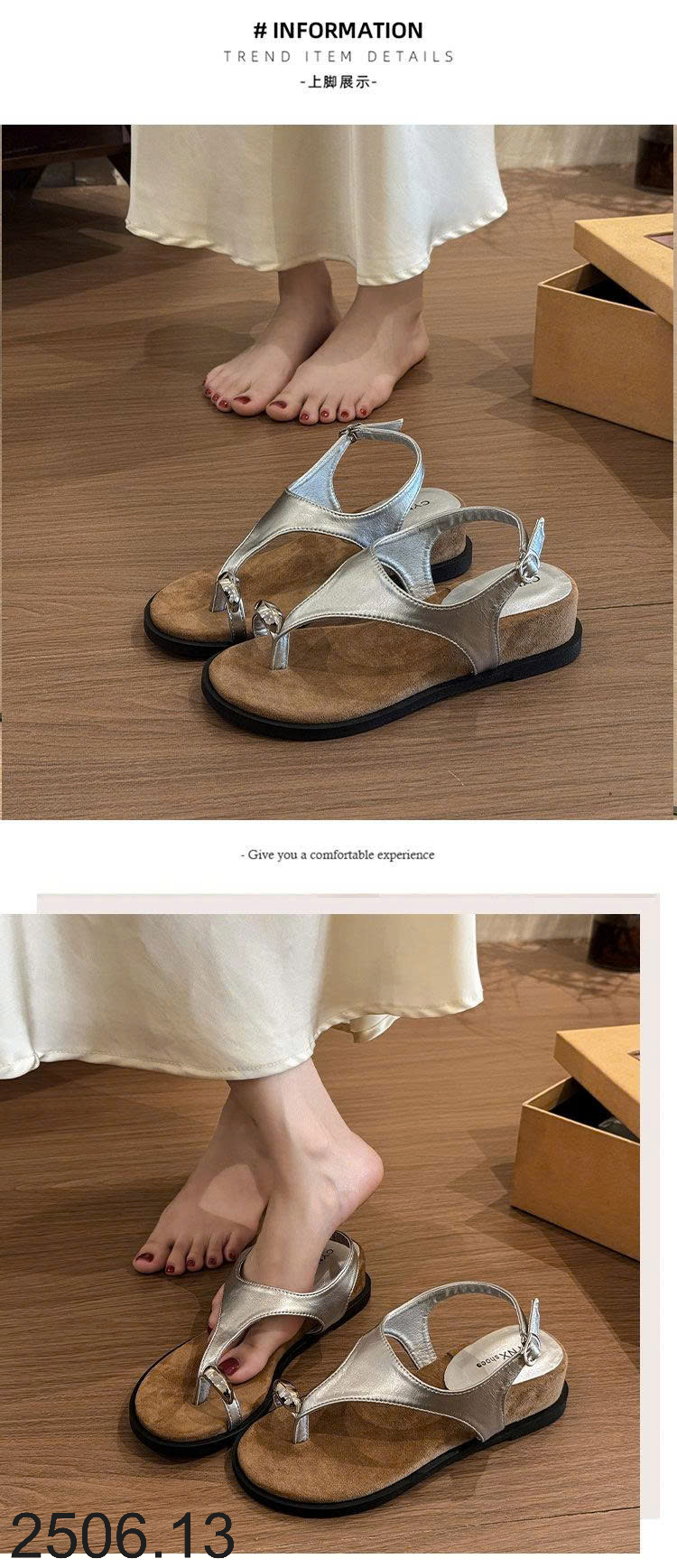 26HA2506.13 - SANDAL XỎ NGÓN CHO NỮ
