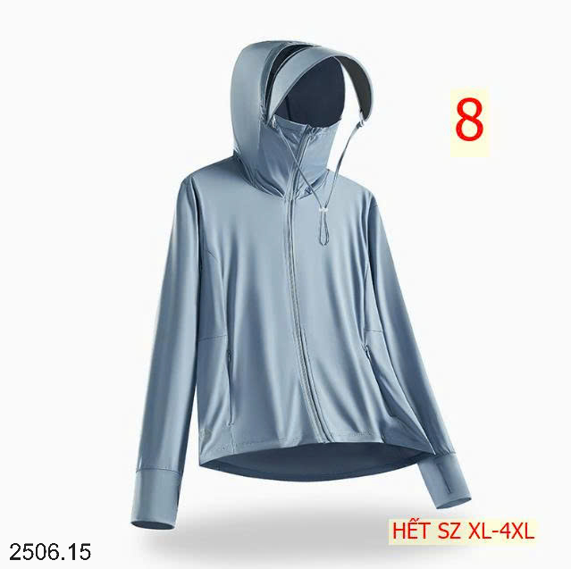 26HA2506.15 - ÁO CHỐNG NẮNG LỤA BĂNG QUẢNG CHÂU NAM NỮ