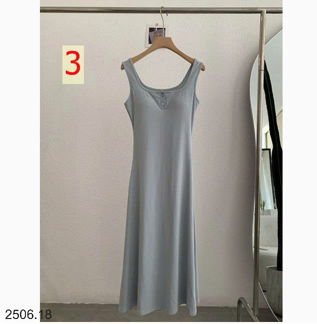 26HA2506.18 - VÁY BA LỖ DÁNG DÀI BASIC CHO NỮ