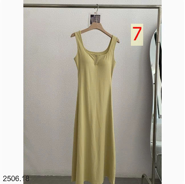 26HA2506.18 - VÁY BA LỖ DÁNG DÀI BASIC CHO NỮ