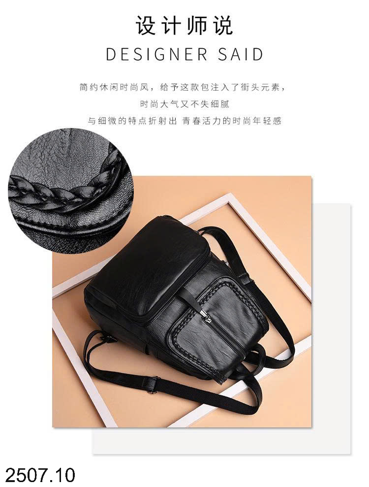 26HA2507.10 - BA LÔ DA MỀN CHO NỮ