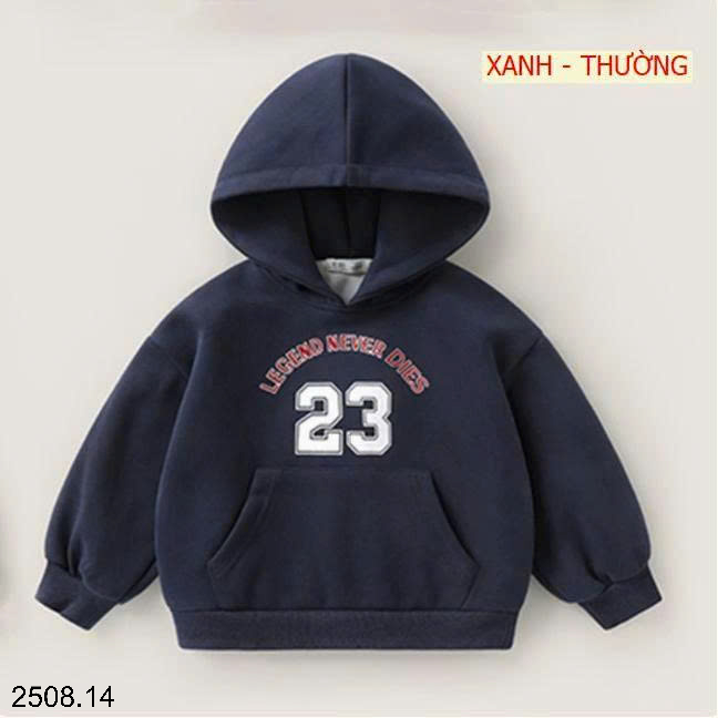 26HA2508.14 - ÁO NỈ HOODIE CÓ MŨ SIZE ĐẠI CHO BÉ