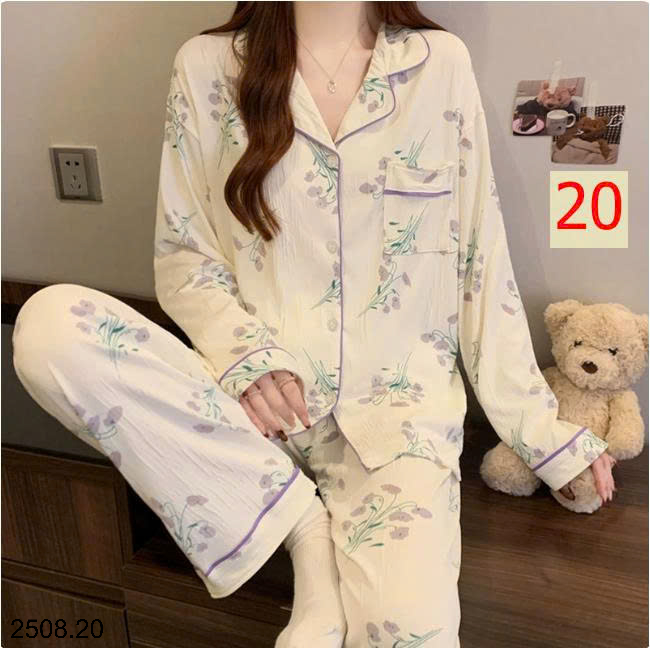 26HA2508.20 - BỘ NỮ PIZAMA MẶC NHÀ