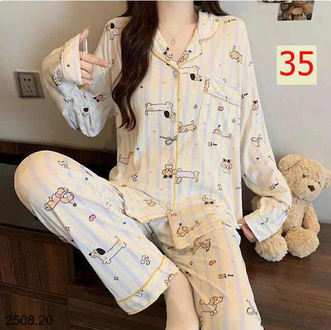 26HA2508.20 - BỘ NỮ PIZAMA MẶC NHÀ
