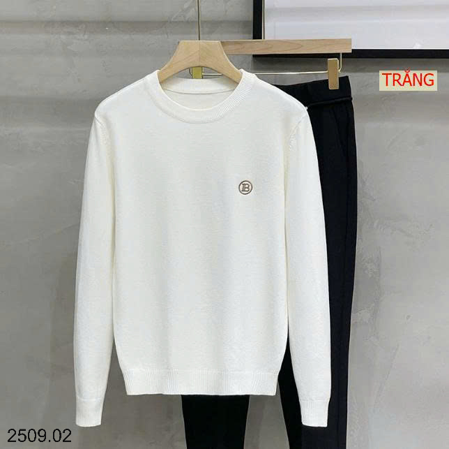 26HA2509.02 - ÁO LEN NAM CỔ TRÒN CHỮ B