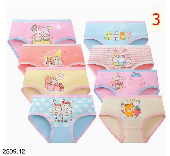 26HA2509.12 - SET 8 QUẦN CHÍP BÉ GÁI