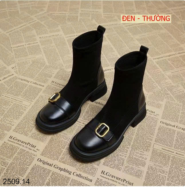 26HA2509.14 - GIÀY BỐT CỔ NGẮN CHO NỮ