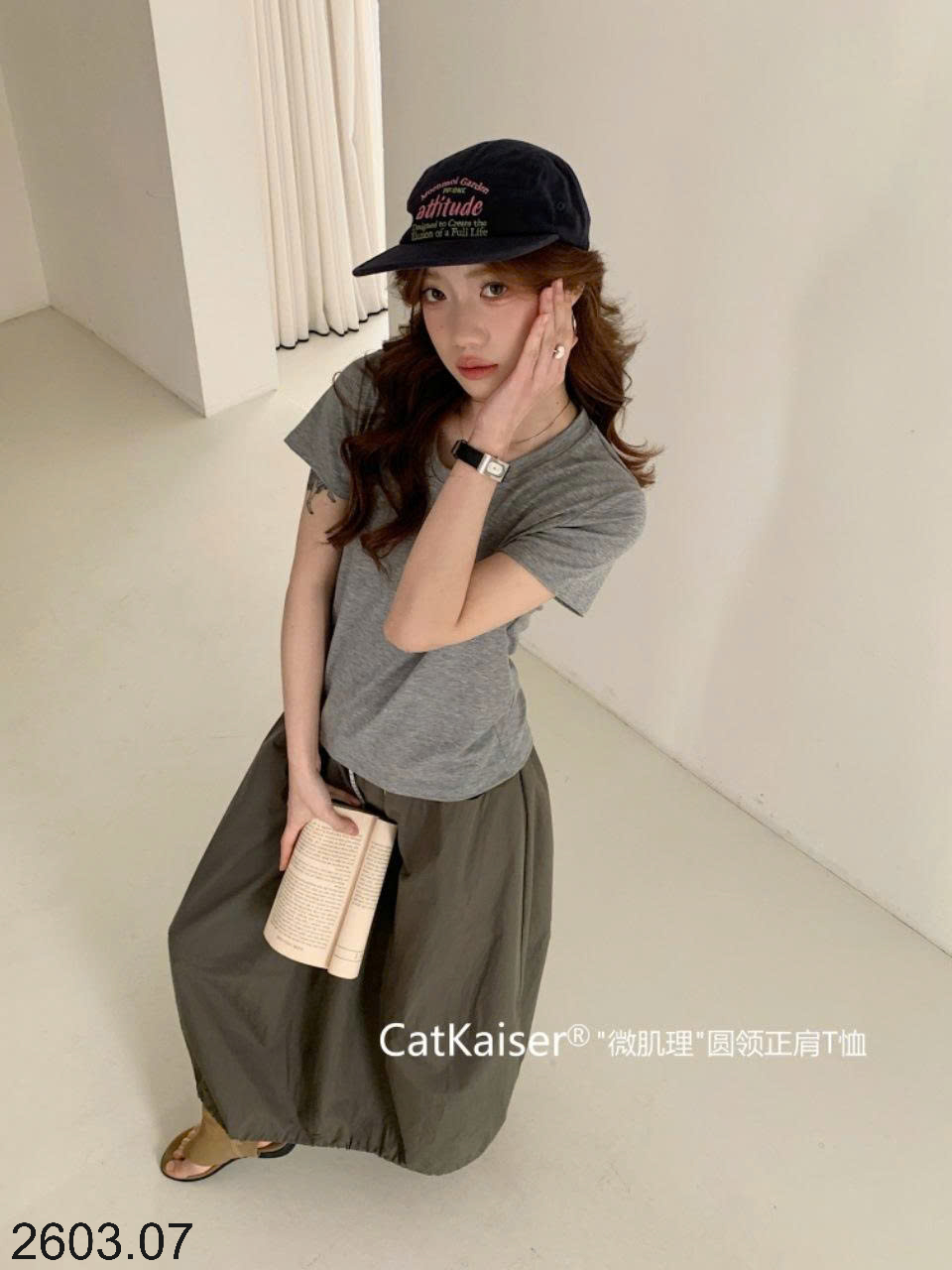 26HA2603.07 - ÁO THUN CỔ TRÒN CATKAISER