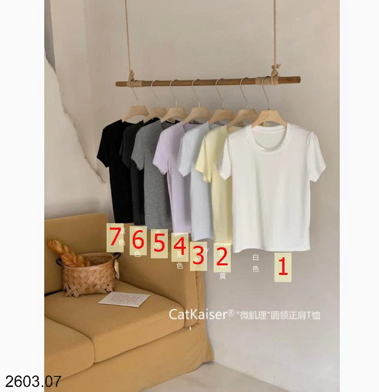 26HA2603.07 - ÁO THUN CỔ TRÒN CATKAISER