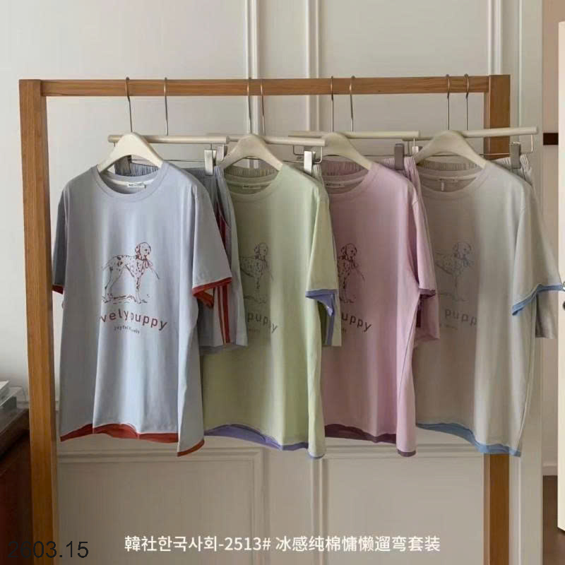 26HA2603.15 - BỘ MẶC NHÀ COTTON HÀN QUỐC CHO NỮ