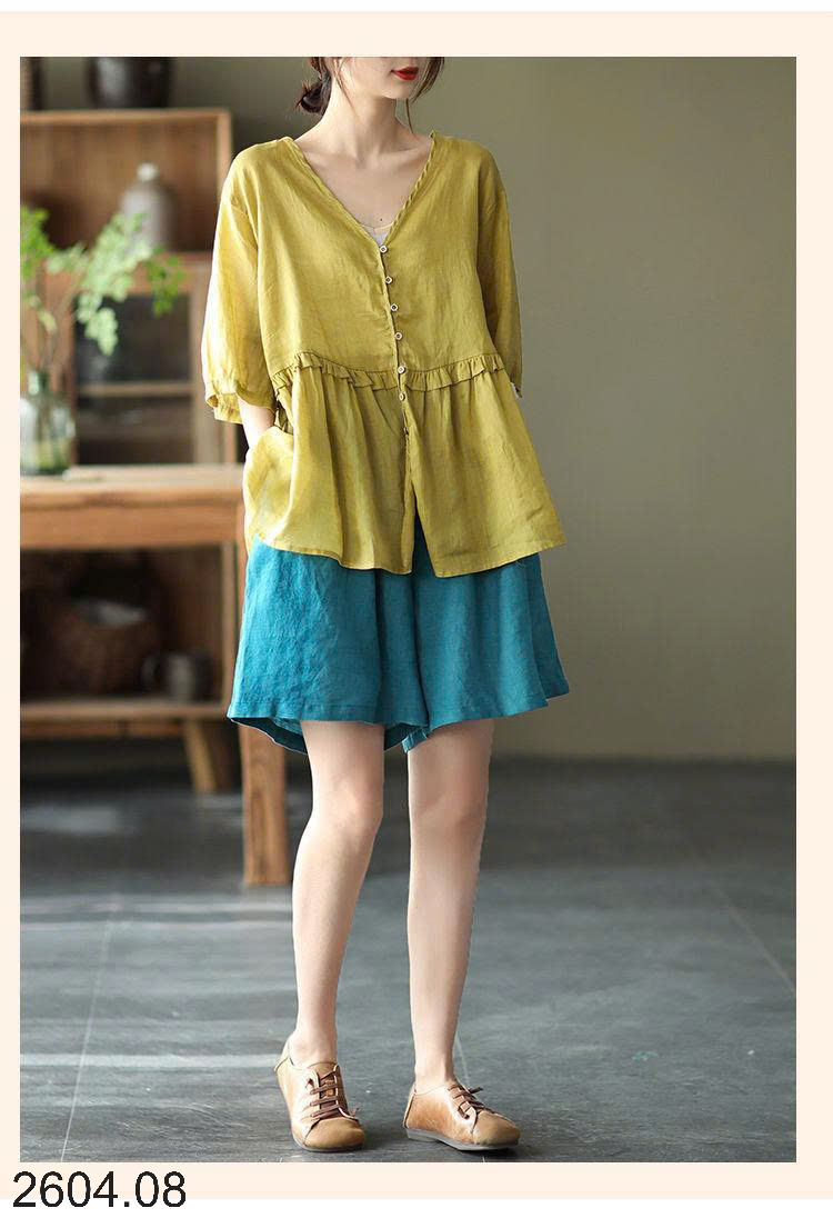 26HA2604.08 - QUẦN SHORT ỐNG RỘNG NỮ