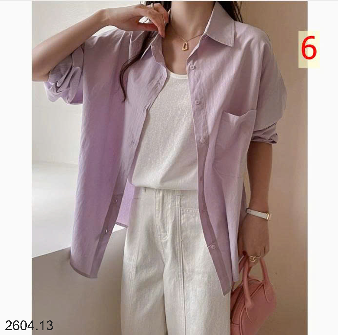 26HA2604.13 - ÁO SƠ MI TRƠN CHO NỮ