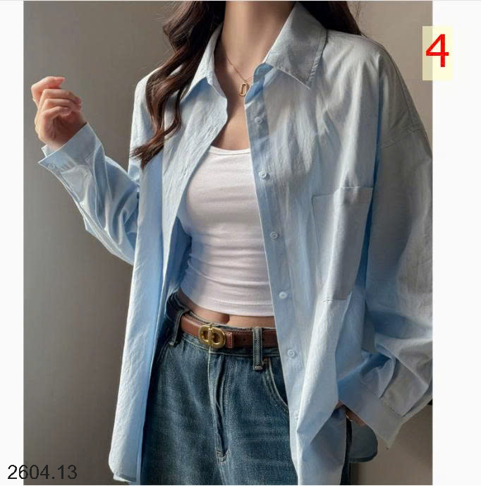 26HA2604.13 - ÁO SƠ MI TRƠN CHO NỮ