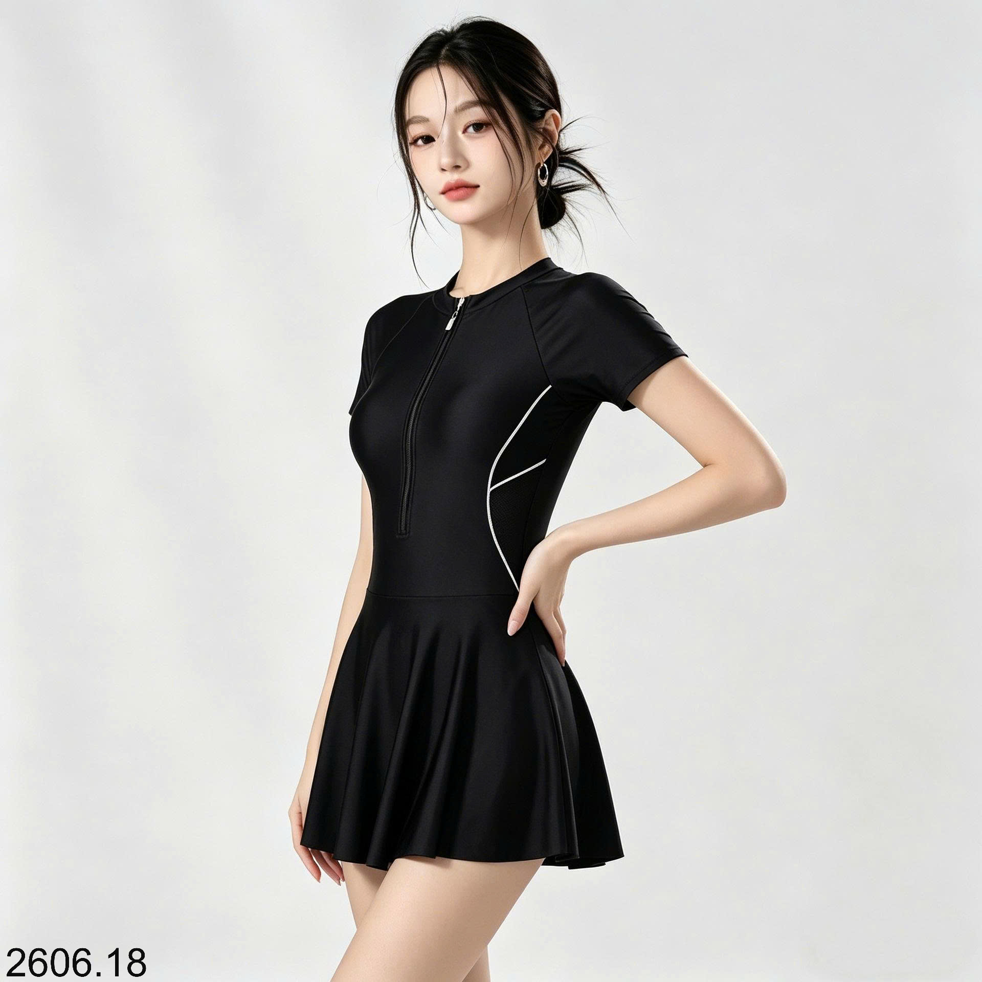 26HA2606.18 - VÁY BƠI CỔ KÉO KHÓA CHO NỮ