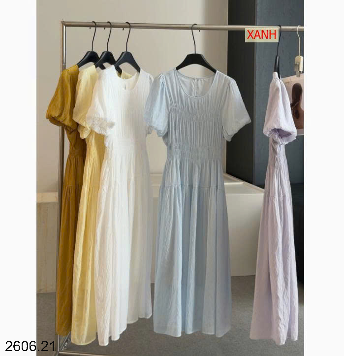 26HA2606.21 - VÁY TAY PHỒNG THANH LỊCH NHÀ ANNA