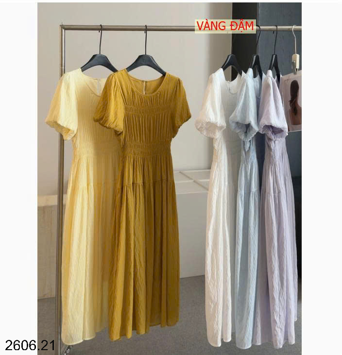26HA2606.21 - VÁY TAY PHỒNG THANH LỊCH NHÀ ANNA