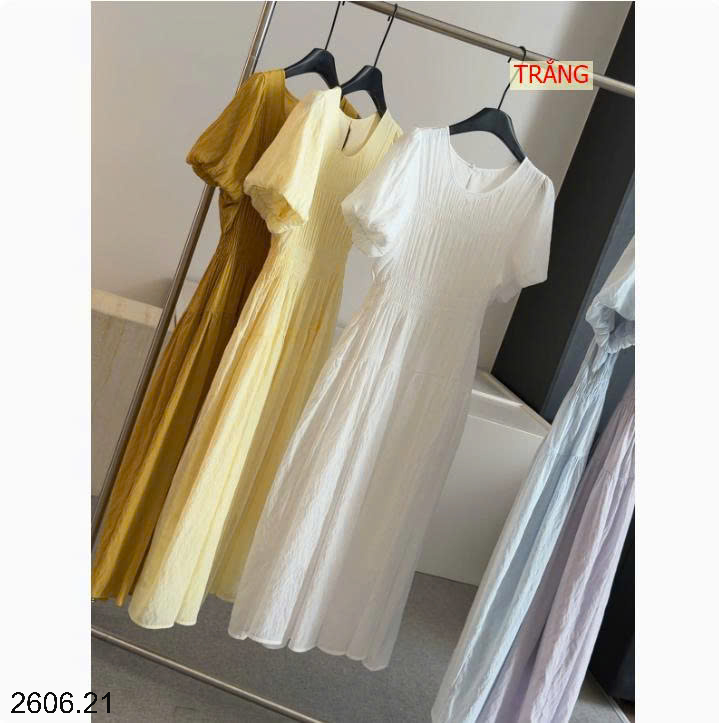 26HA2606.21 - VÁY TAY PHỒNG THANH LỊCH NHÀ ANNA