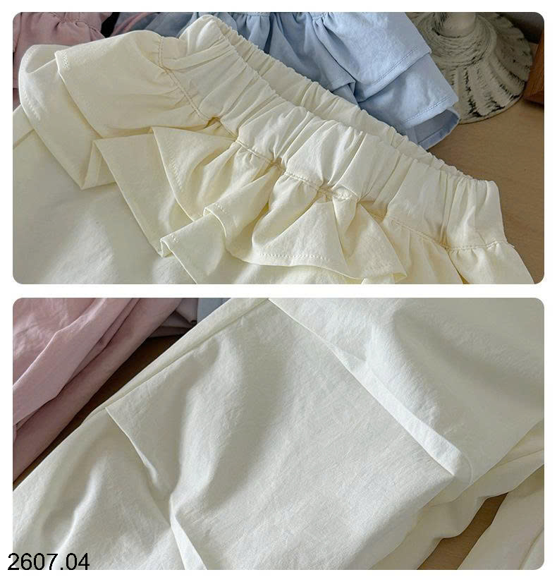 26HA2607.04 - QUẦN JOOGER VIỀN BÈO ỐNG RỘNG BÉ GÁI