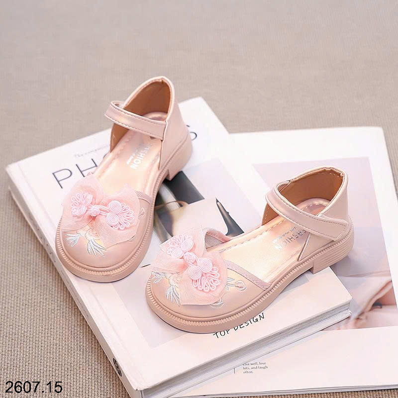 26HA2607.15 - GIÀY BÚP BÊ ĐÍNH NƠ BG
