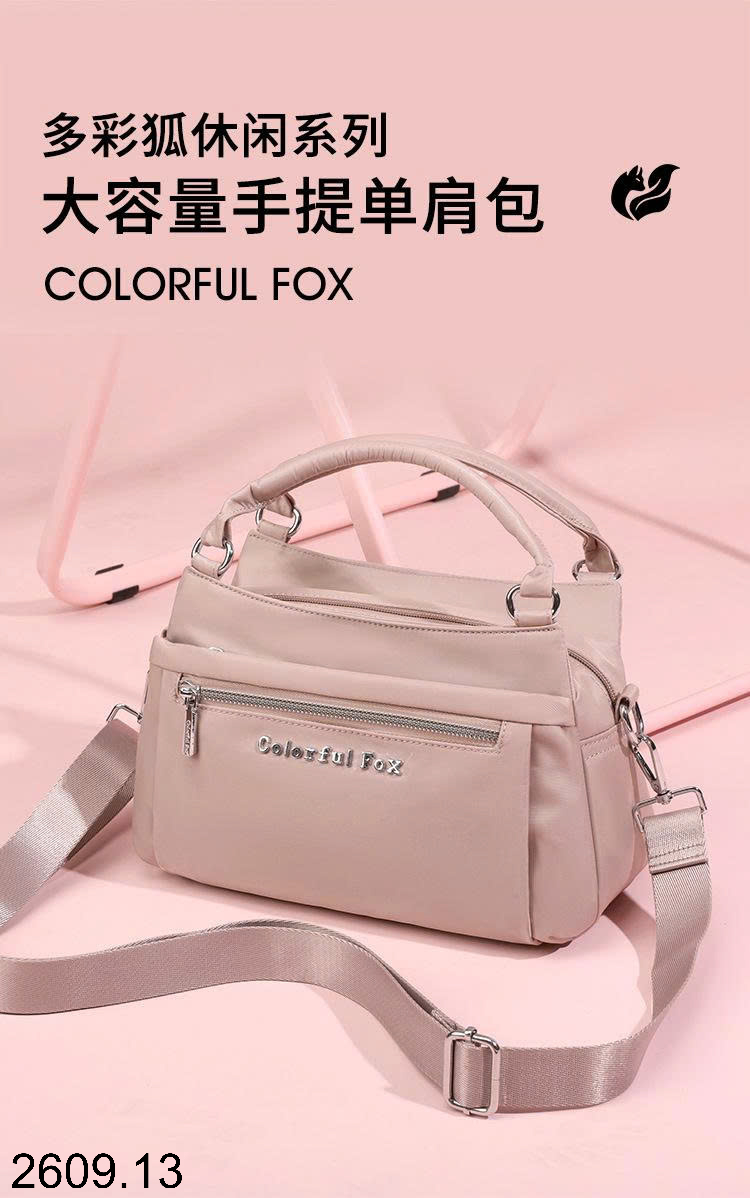 26HA2609.13 - TÚI XÁCH VẢI NỮ COLORFUL FOX