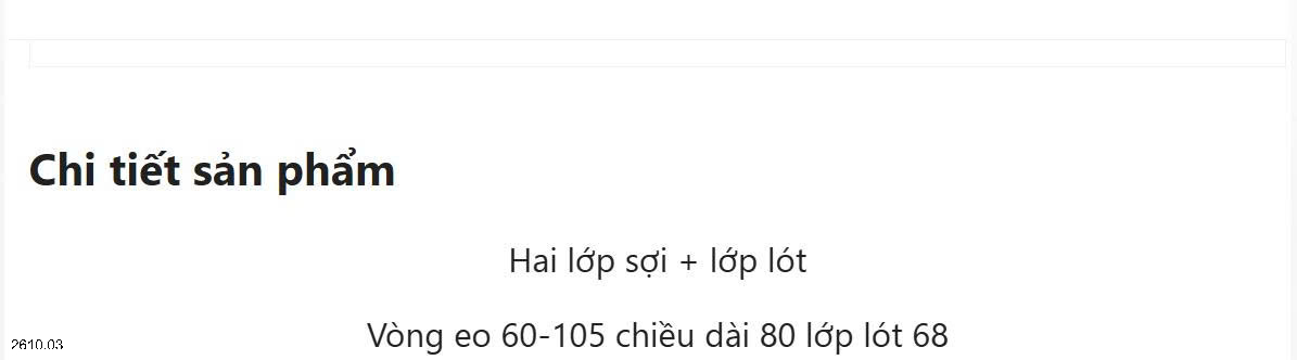 26HA2610.03 - CHÂN VÁY XẾP LY ĐÍNH CƯỜM ANGEL
