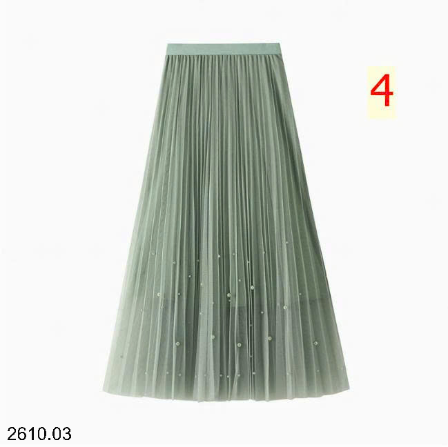 26HA2610.03 - CHÂN VÁY XẾP LY ĐÍNH CƯỜM ANGEL
