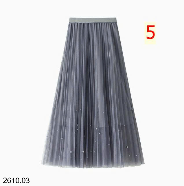 26HA2610.03 - CHÂN VÁY XẾP LY ĐÍNH CƯỜM ANGEL