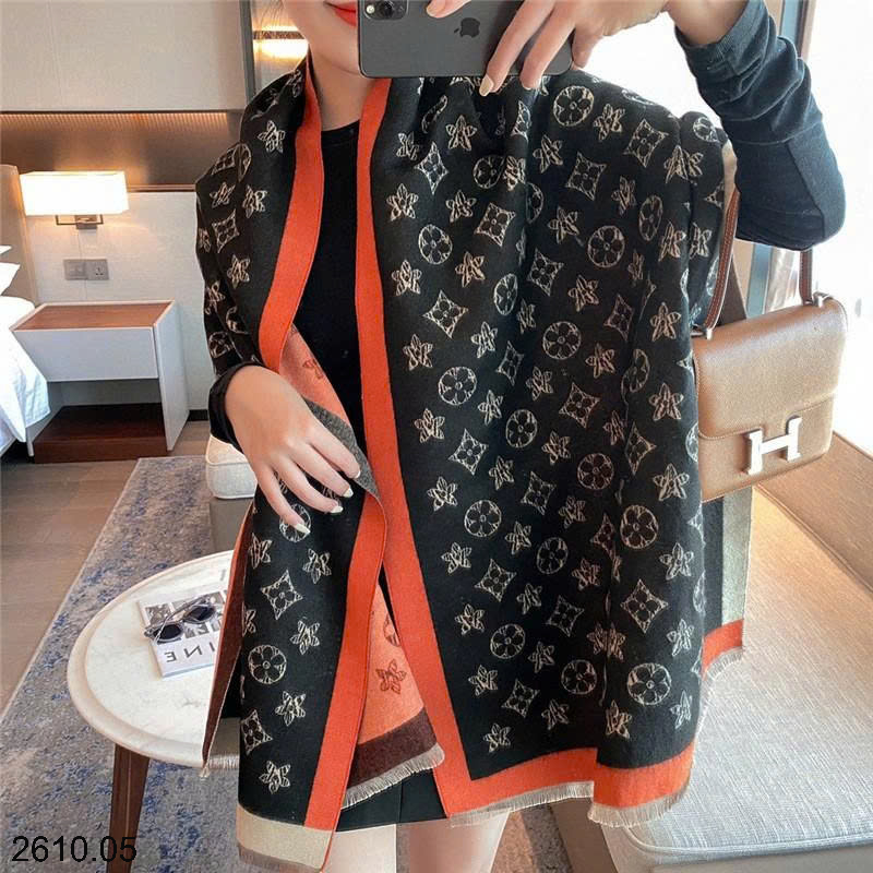 26HA2610.05 - KHĂN LEN HOẠ TIẾT HÃNG BẢN TO