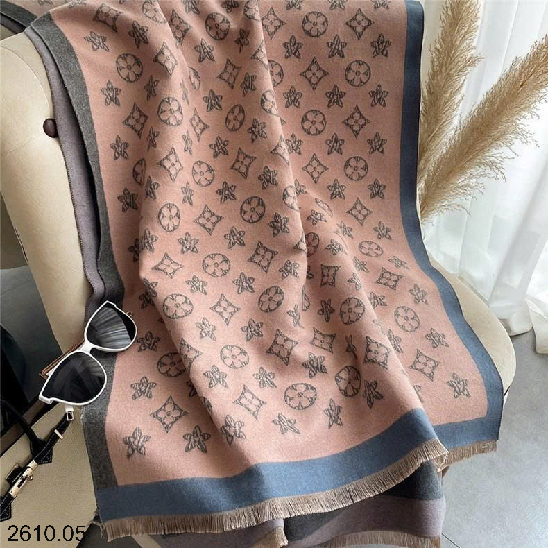 26HA2610.05 - KHĂN LEN HOẠ TIẾT HÃNG BẢN TO