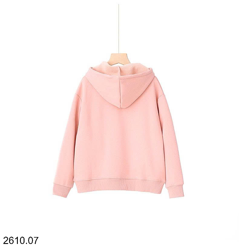 26HA2610.07 - ÁO NỈ HODDIE LÓT LÔNG BÉ GÁI AKL