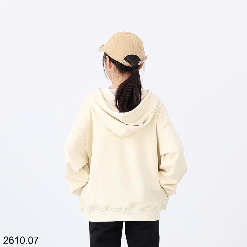 26HA2610.07 - ÁO NỈ HODDIE LÓT LÔNG BÉ GÁI AKL