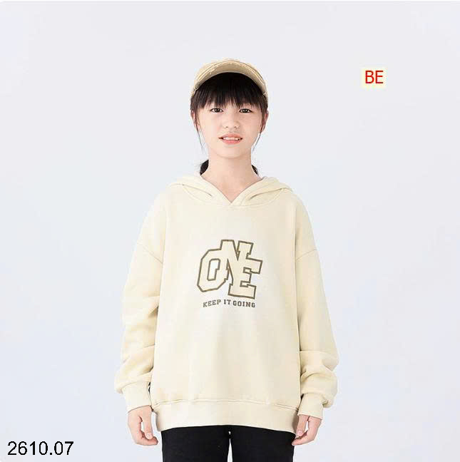 26HA2610.07 - ÁO NỈ HODDIE LÓT LÔNG BÉ GÁI AKL