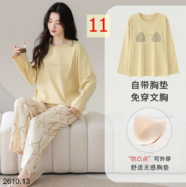 26HA2610.13 - BỘ MẶC NHÀ NỮ KÈM BRA