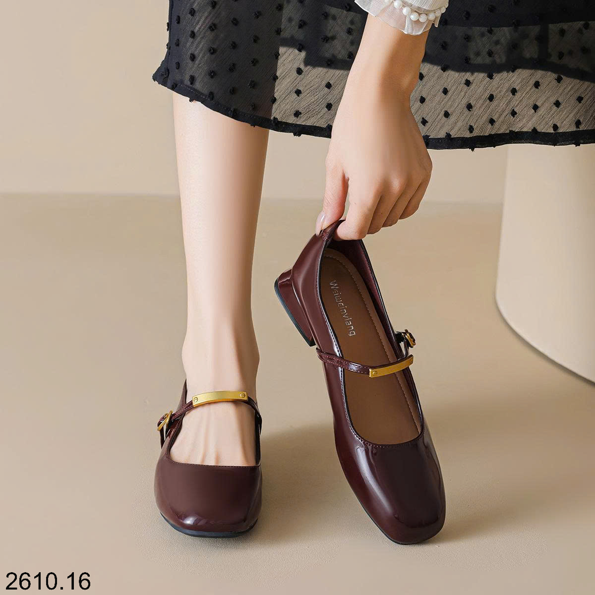 26HA2610.16 - GIÀY MARY JANE MŨI TRÒN WEIWEI GIRL