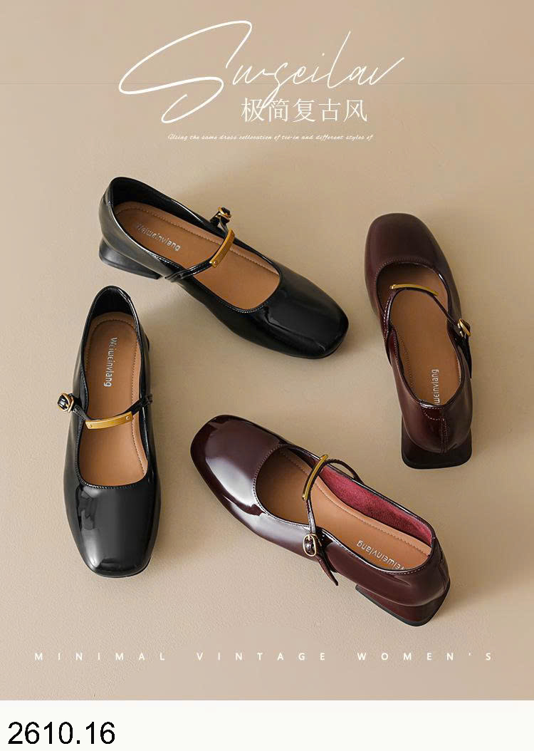 26HA2610.16 - GIÀY MARY JANE MŨI TRÒN WEIWEI GIRL